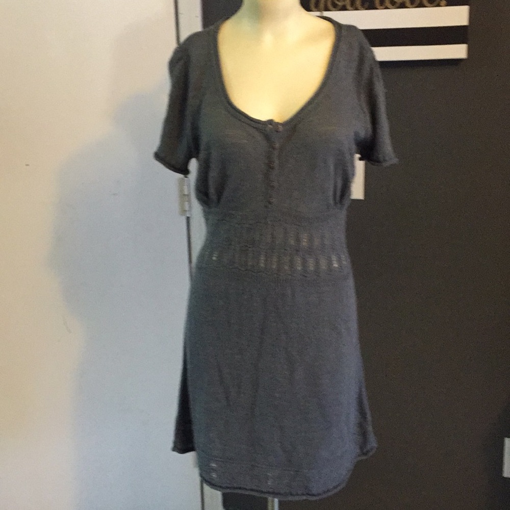 La redoute creation sheer gray dress size 14 mohai